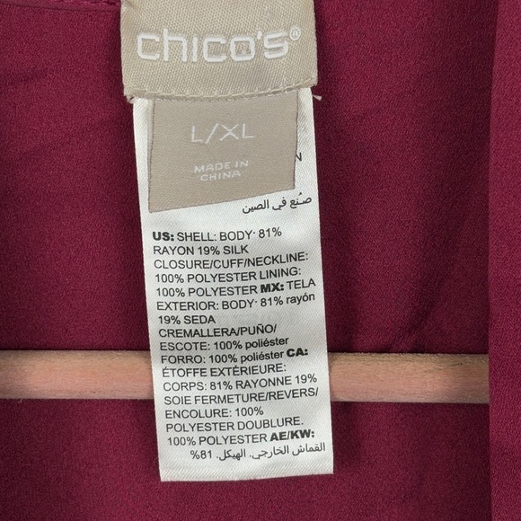 Chicos Womens Kimono Open Cardigan Topper L-XL Velvet Burnout Boho Gypsy Whimsy - Picture 6 of 14